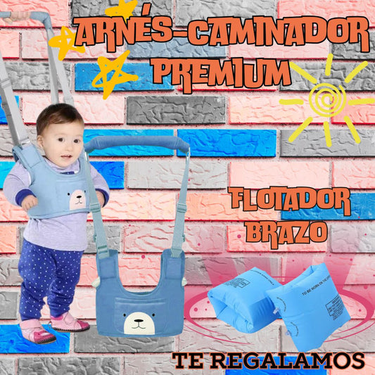 🧸ARNÉS-CAMINADOR PREMIUM PARA👶BEBÉS➕¡FLOTADORES DE REGALO!🎁