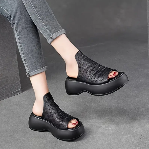 ARTEMISA👡SANDALIA EN CUERO🔝ORTOPÉDICA😍