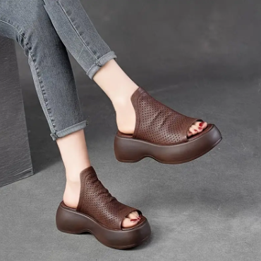 ARTEMISA👡SANDALIA EN CUERO🔝ORTOPÉDICA😍