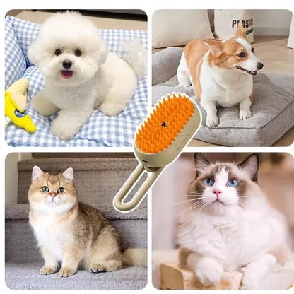 💥🤩PET DAMPPINSEL EL MEJOR CEPILLO🪮VAPOR💨PARA TU MASCOTA🐶🐱😍